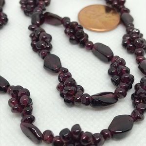 Vintage garnet necklace.